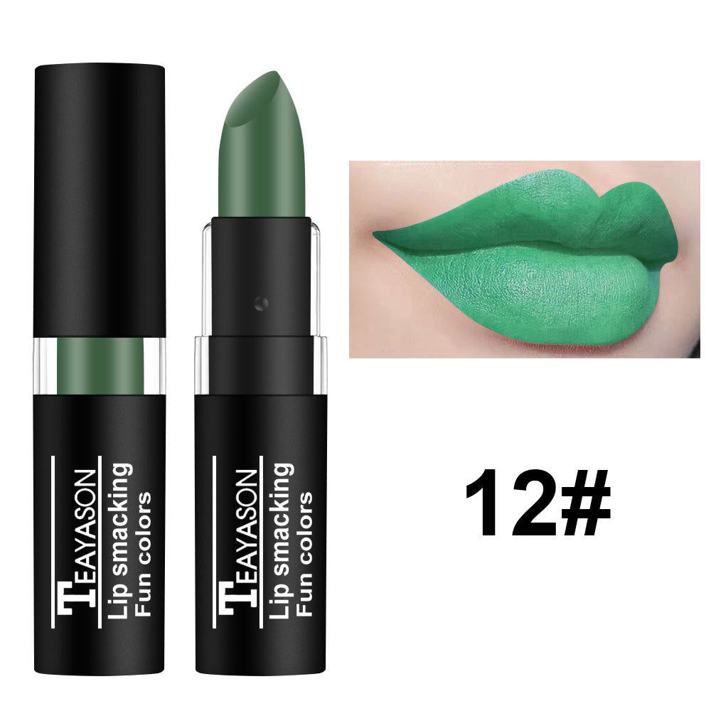 Lipstick White Nude Vampire Olive Green Black Purple Halloween Creative Makeup Retro