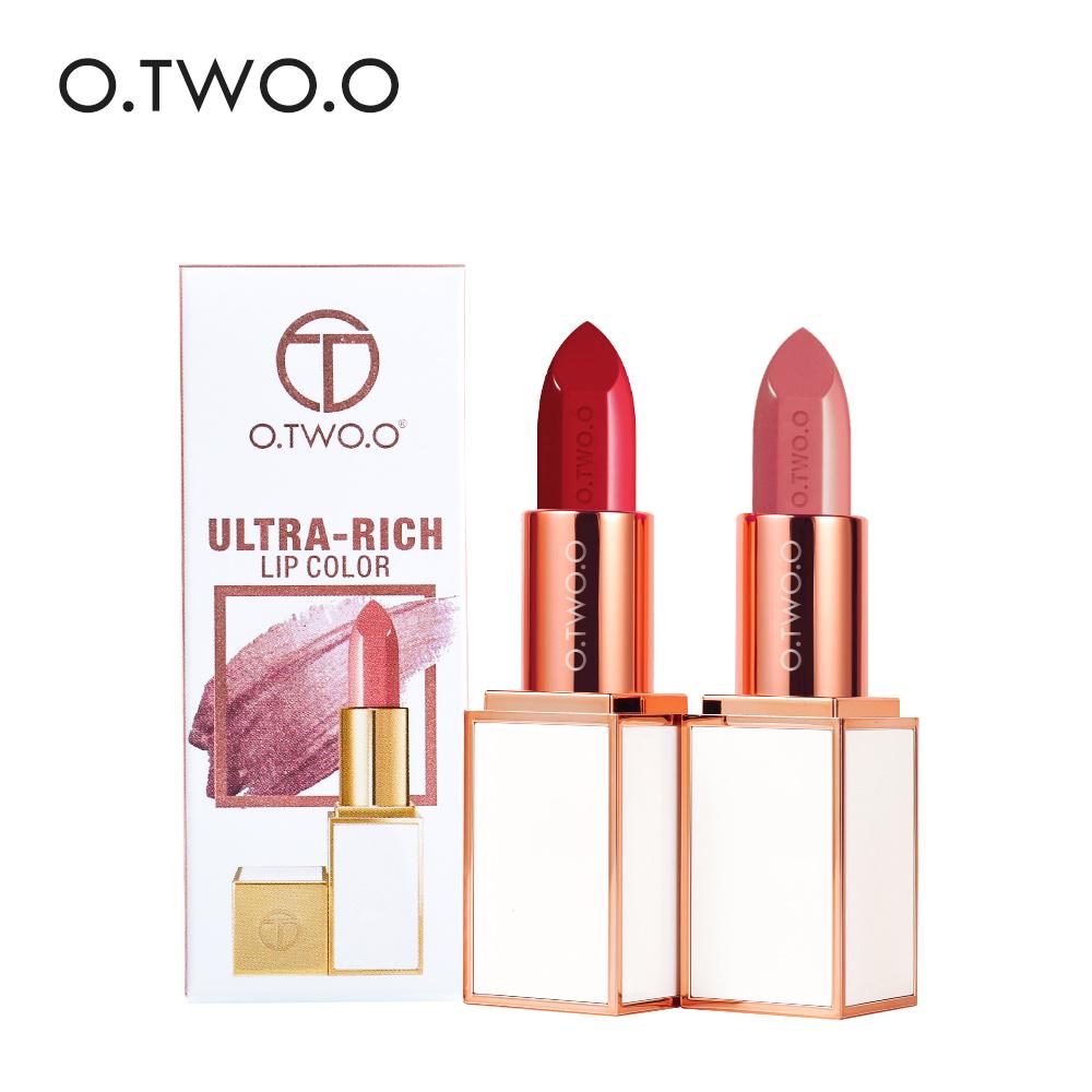 O.TWO.O 24 Colors Soft Cream Lip Stick Moisturizer Long Lasting Makeup Water proof lipstick - TRIPLE AAA Fashion Collection