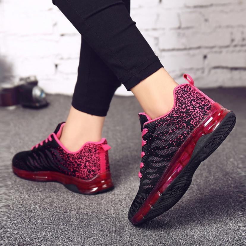 Comfortable Gym Sport Shoes Female Stability Athletic Fitness Sneakers Flying Woven Air Cushion Net Shoes - TRIPLE AAA Fashion Collection