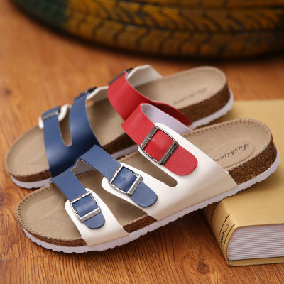 Slippers Flip Flops Summer Beach Cork Shoes Slides Girls Flats Sandals Casual Shoes - TRIPLE AAA Fashion Collection