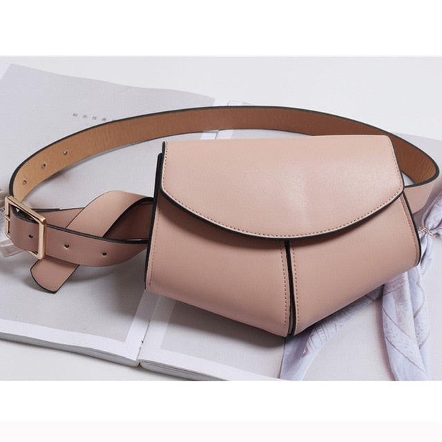 Women Serpentine Fanny Pack Ladies New Fashion Waist Belt Bag Mini Disco Waist bag Leather Small Shoulder Bags - TRIPLE AAA Fashion Collection