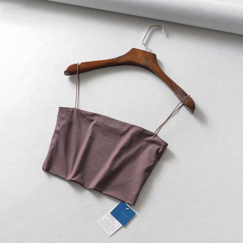 Camisole Slim Type Milk Silk Solid Color Tube Top Quality Camisole