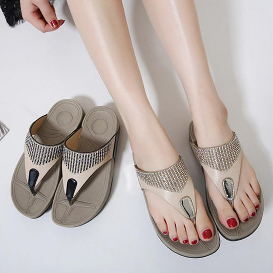 Shoes Flip flops Fashion Summer Sandals Bohemian Wedge Flops Beach Sandals Casual Shoes - TRIPLE AAA Fashion Collection