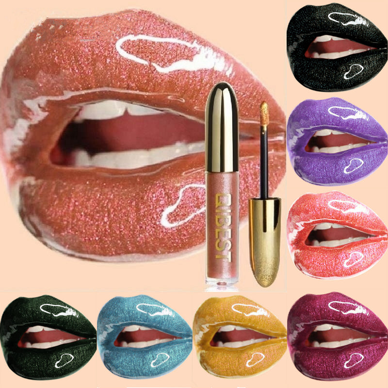 Lips Makeup Gloss Magic Lipstick Glitter Lip Black Purple Blue Gold Long Lasting Make Up Waterproof Metallic Liquid Lipsticks - TRIPLE AAA Fashion Collection