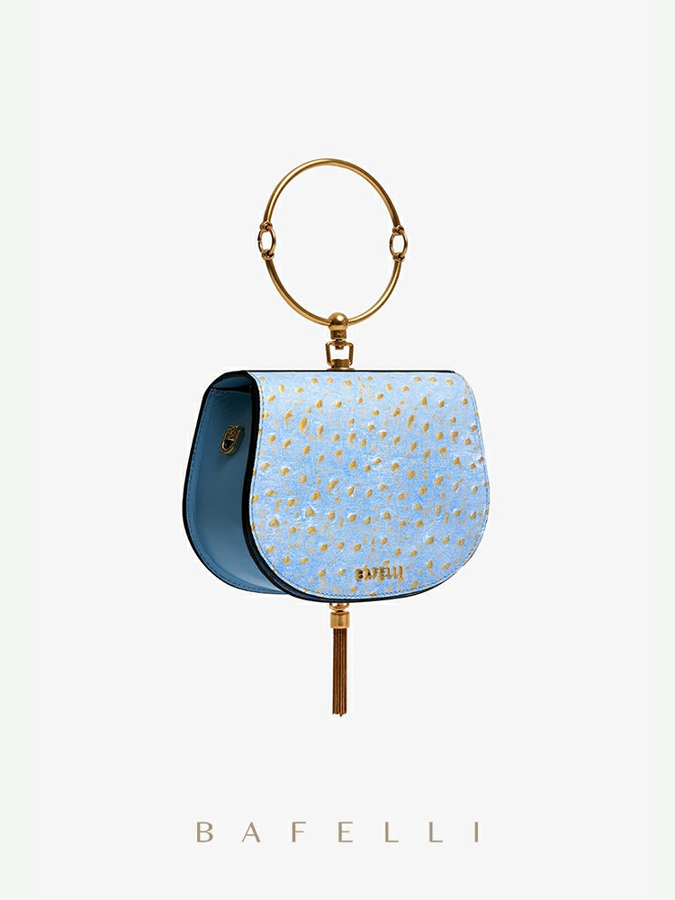 Bag Women New Ring Handbag Original Design 18K Gold Messenger Small Bag Niche Light Luxury Saddle Bag