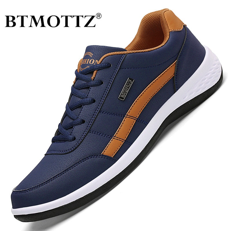 Leather Men Shoes Luxury Brand England Trend Casual Shoes Men Sneakers Italian Breathable Leisure Male Footwear Chaussure Homme - TRIPLE AAA Fashion Collection
