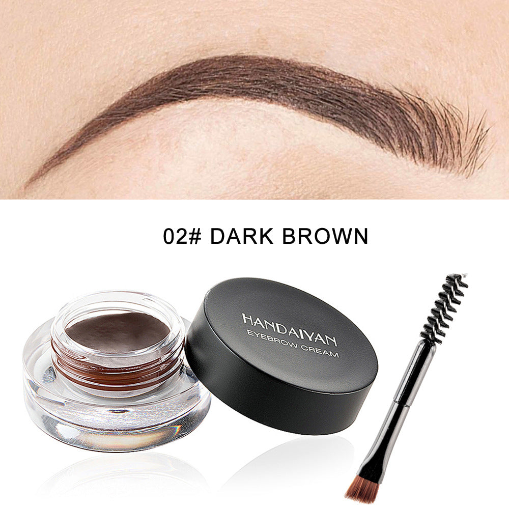 HANDAIYAN 12 Colors Waterproof Eyebrow Dyeing Cream Multifunctional Eyeliner Does Not Fade