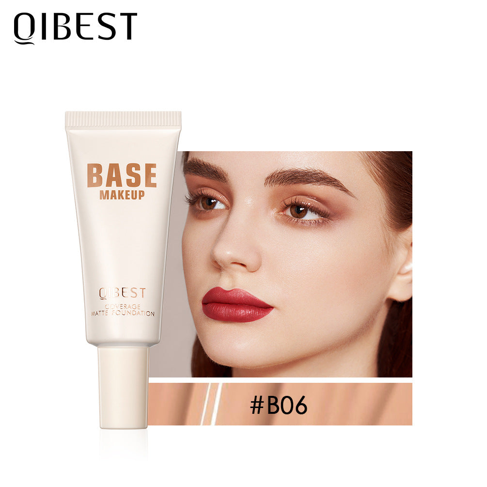 QIBEST Liquid Foundation Moisturizing Light Breathable Refreshing BB Cream Even Skin Tone Concealer