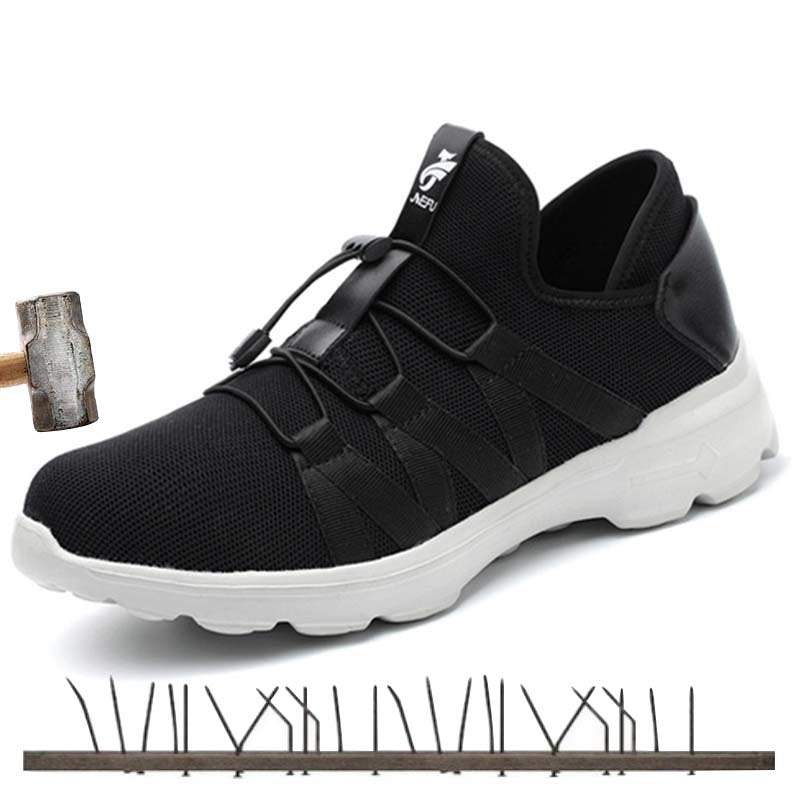 Men Steel Toe Safety Work Shoes Breathable Sneakers Anti Smashing Slip Resistant Industrial Boots Wearable Protection Footwear - TRIPLE AAA Fashion Collection