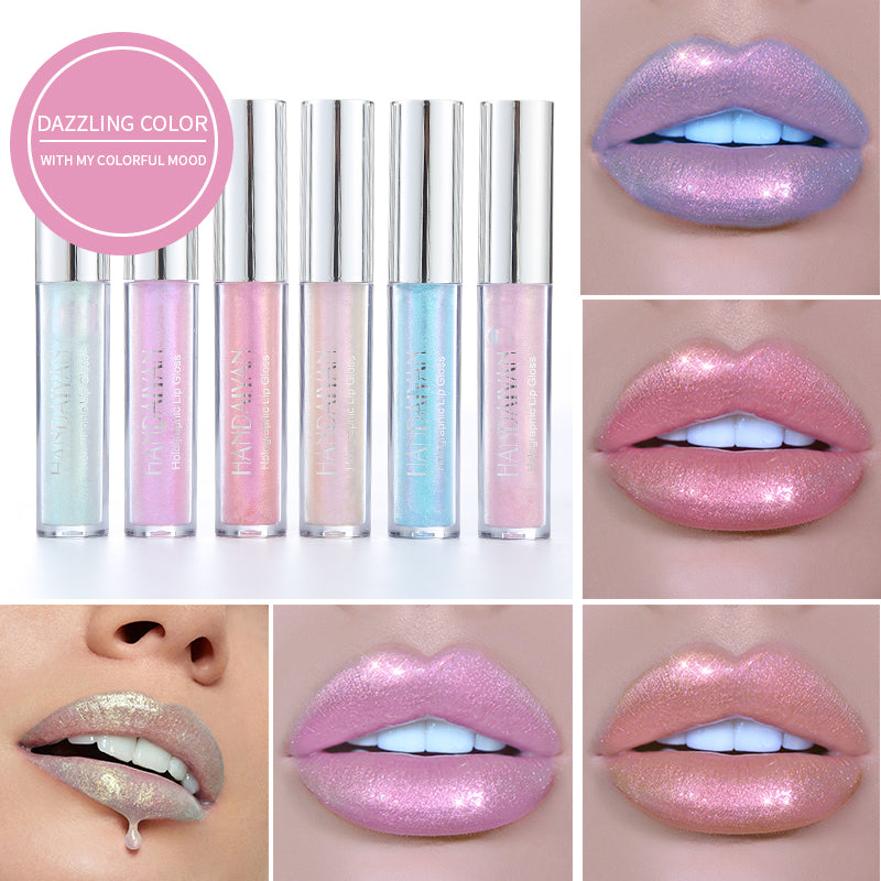 HANDAIYAN New Polarized Lip Gloss Renji Color Colorful Lip Gloss Lip Glaze Lasting Moisturizing