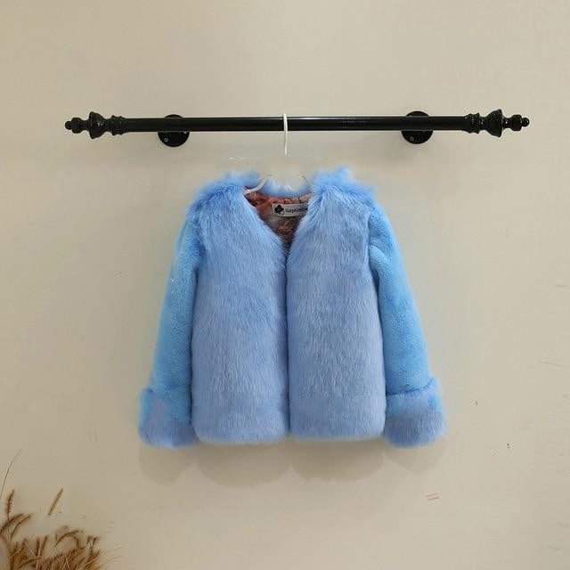Dollplus Winter Girls Fur Coat Elegant Baby Girl Faux Fur Jackets And Coats Thick Warm Parka Kids Boutique Clothes - TRIPLE AAA Fashion Collection