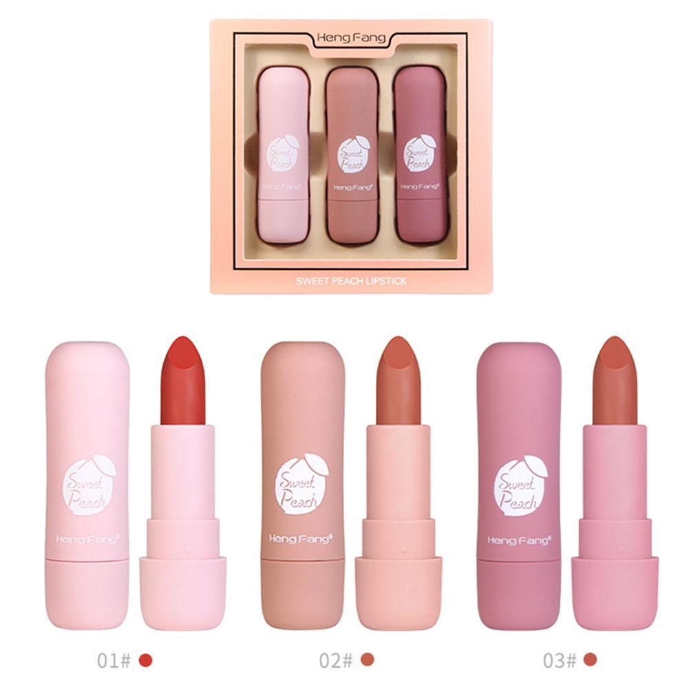 Fashion Lipstick Gold Leaf Jelly Temperature-changed Lip Balm Moisturizer Lips Beauty Makeup Brand HengFang 3 Colors - TRIPLE AAA Fashion Collection