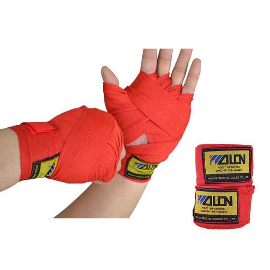 Aolikes 2pcs/roll Width 5cm Length 2.5M Cotton Sports Strap Boxing Bandage Sanda Muay Thai MMA Taekwondo Hand Gloves Wraps Boxeo