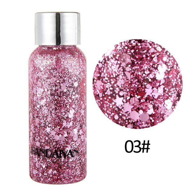 9 Colors Hot Festival Cosmetics Face Body Glitter Cream Sequins Shining Liquid Shimmer Glitter Body Makeup Fashion Party Make Up - TRIPLE AAA Fashion Collection