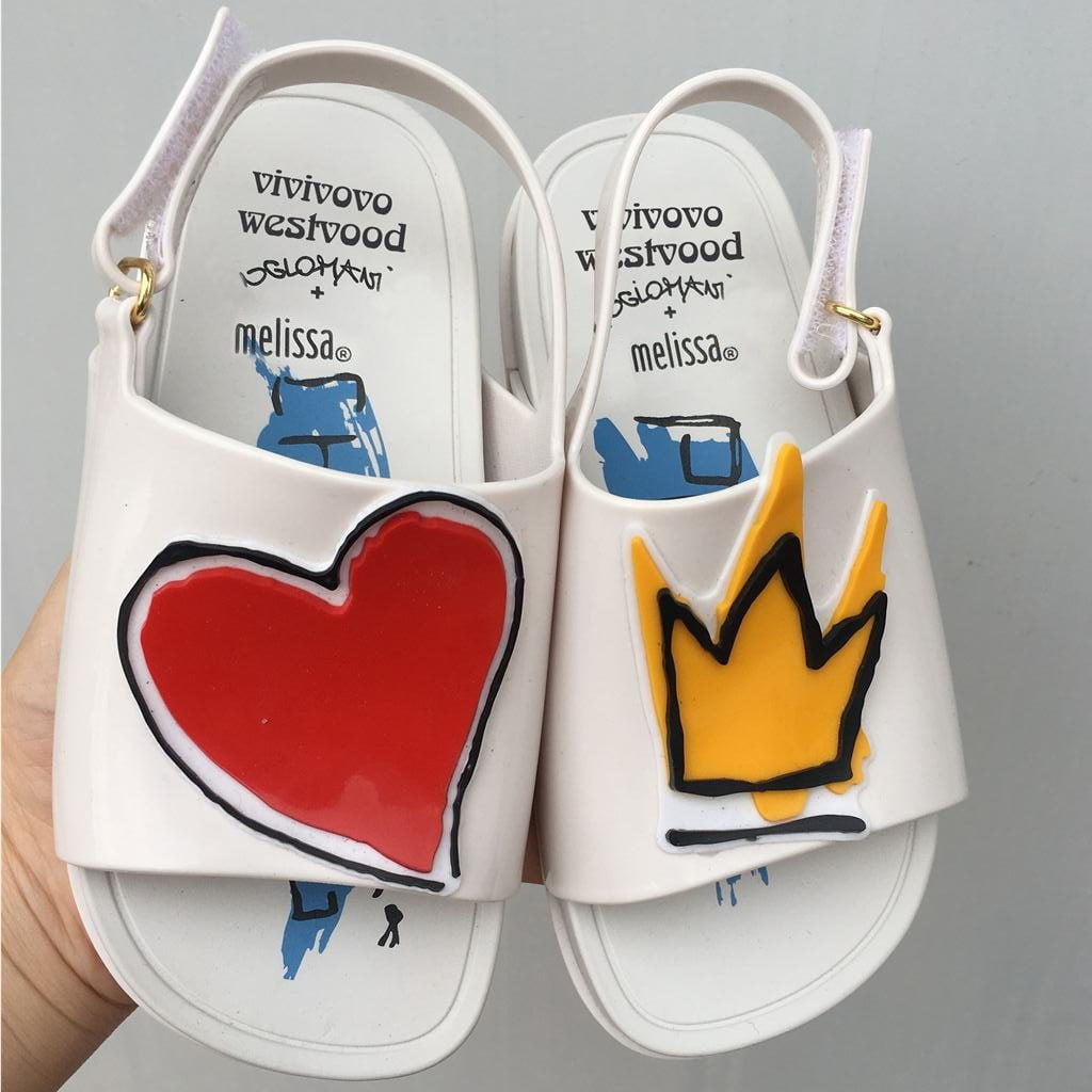 Crown and Red Heart Mini Sandals Summer Rain Shoes Jelly Shoe - TRIPLE AAA Fashion Collection
