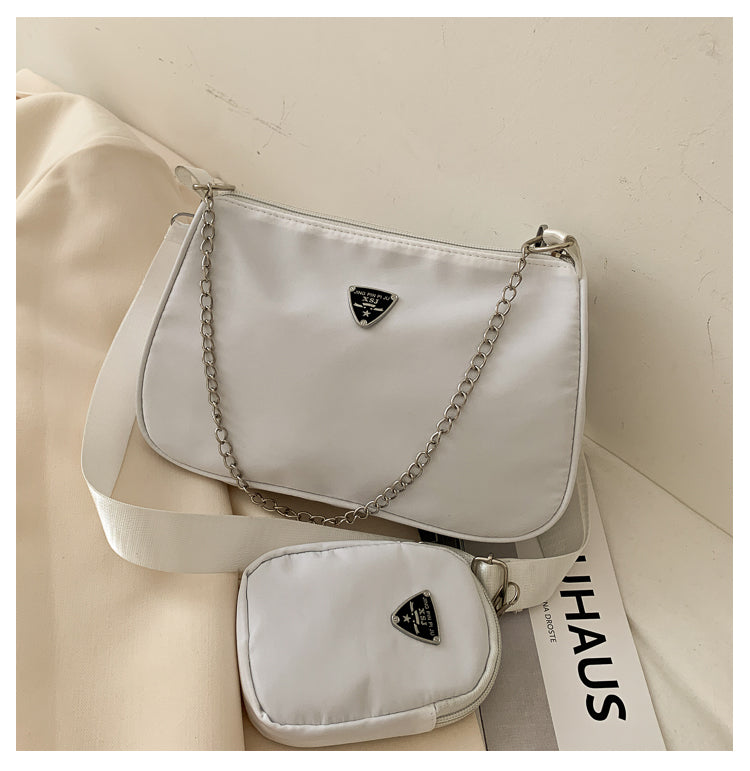 New Simple Small Shoulder Bag Girls Mini Messenger Bag Solid Color Shoulder Bag Casual Student Bag Messenger Bag