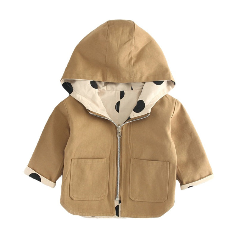 Baby Kids Jacket Coat Toddler Wear On Both Side Windbreak Fall Children Trench Coat Outerwear Baby Boys Girls Clothes - TRIPLE AAA Fashion Collection