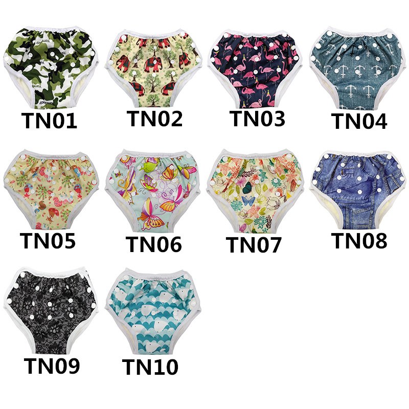 Baby AIO Training Pants Washable Baby Cloth Nappy With Cotton Insert Reusable Cloth Diapers For 10-18kg Babies