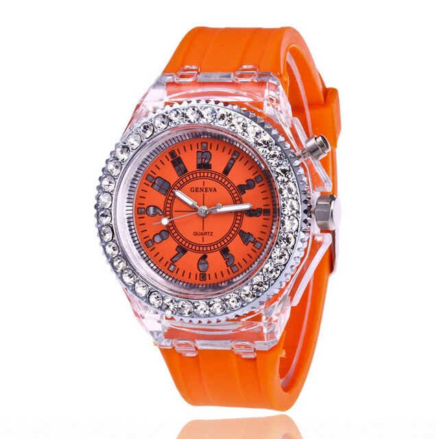 Led Flash Luminous Watch Personality Trends Students Lovers Jellies Woman Men's Watches - TRIPLE AAA Fashion Collection