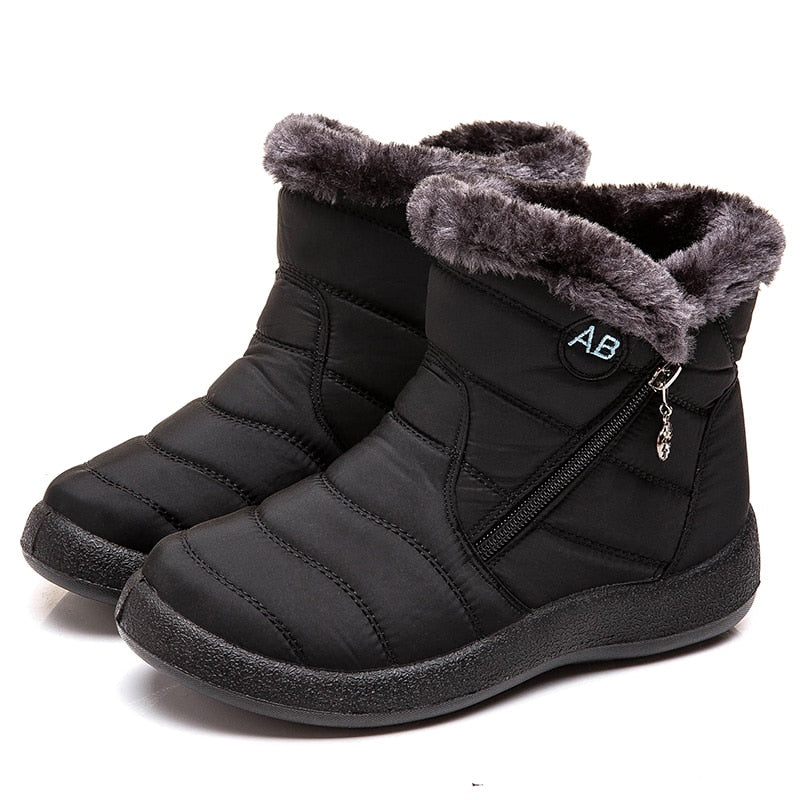 Women Boots 2020 Fashion Waterproof Snow Boots For Winter Shoes Women Casual Lightweight Ankle Botas Mujer Warm Winter Boots - TRIPLE AAA Fashion Collection