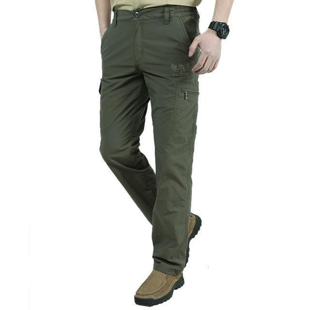 Breathable lightweight Waterproof Quick Dry Casual Pants Men Summer Army Military Style Trousers Men's Tactical Cargo Pants Male - TRIPLE AAA Fashion Collection