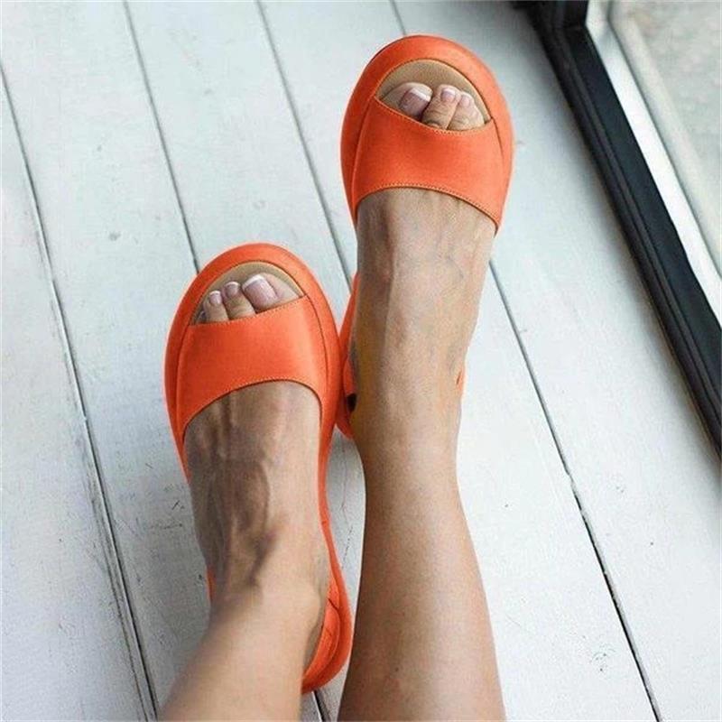 Summer Women Sandals Fish Mouth Elegant  Ladies Shoes Slip On Solid  Female Single Shoes Casual Soft Office Flats Dropshipping - TRIPLE AAA Fashion Collection