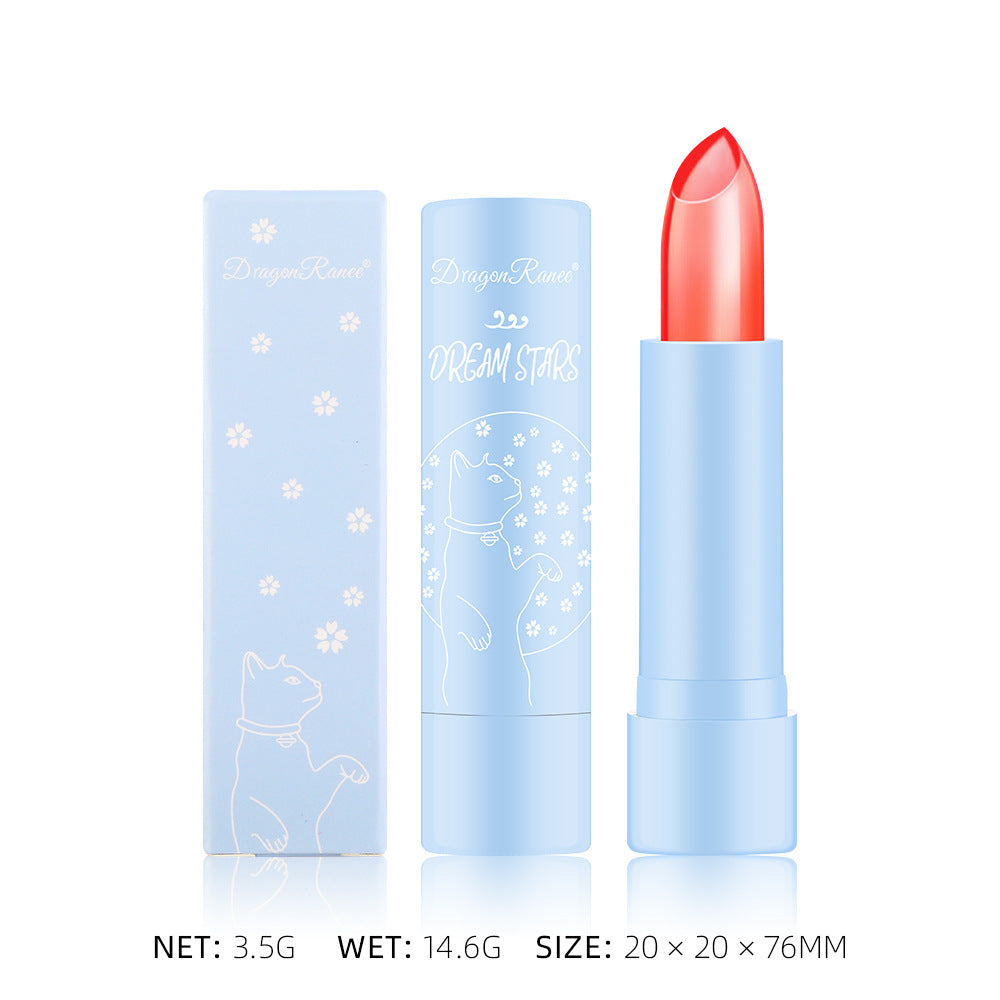 Color-Changing Lipstick Long-Lasting Moisturizing Not Easy To Decolorize Not Easy To Dip In The Cup Waterproof And Moisturizing Aloe Jelly Lipstick