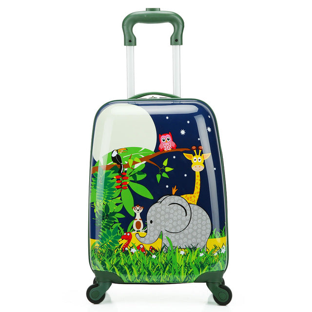 Letrend Cartoon Cute Animal Kids Rolling Luggage Set Spinner Children Suitcases - TRIPLE AAA Fashion Collection