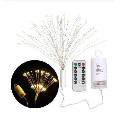 Festival Hanging Starburst String Lights 100-200 Leds DIY firework Copper Fairy Garland christmas lights outdoor Twinkle Light - TRIPLE AAA Fashion Collection