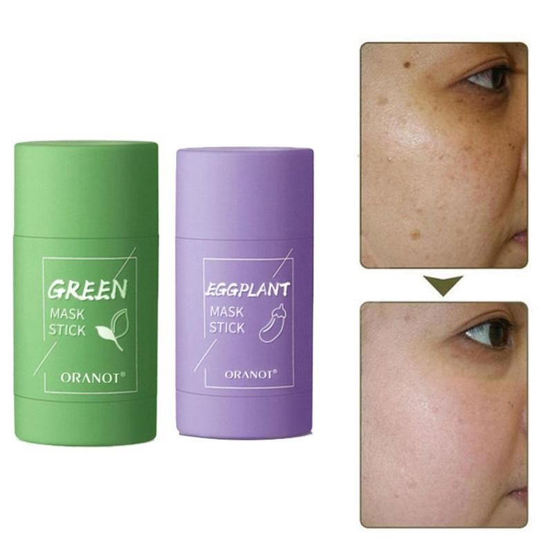 Cleansing Green Stick Green Tea Stick Mask Purifying Clay Stick Mask Oil Control Anti-acne Eggplant Skin Care Whitening - TRIPLE AAA Fashion Collection