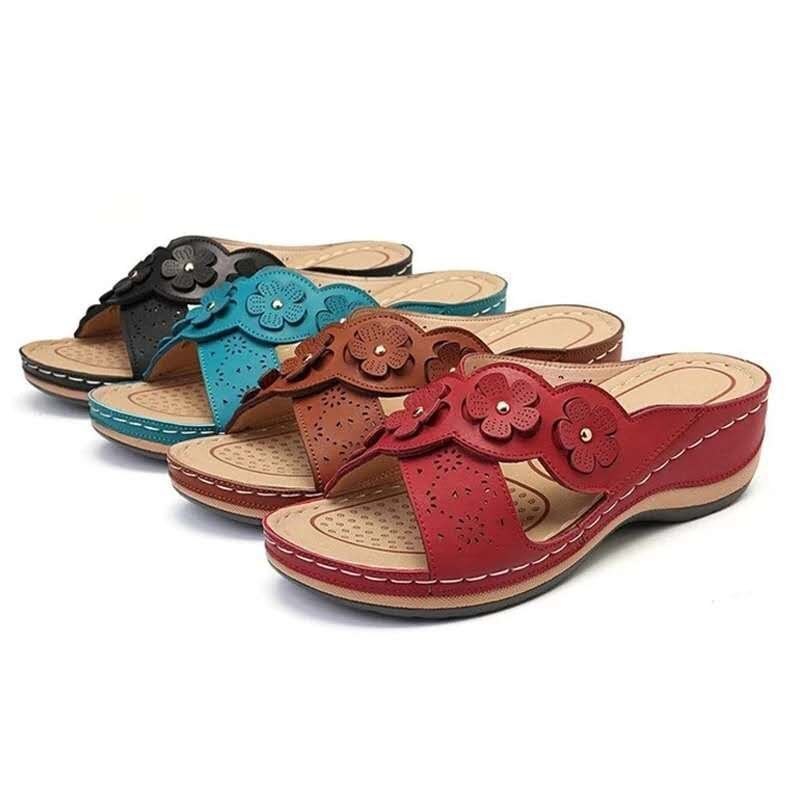 Wedge Sandals For Women Versatile Fish Mouth Large Size Sandals For Women Trendy