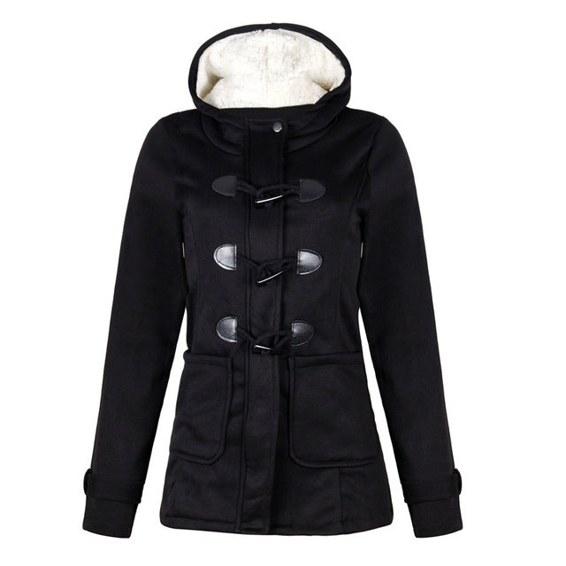 Long Sleeve Velvet Winter Jacket Women Fall 2018 Hooded Buttons Plus Size 5xl Warm Coat Woman Casual Parkas Veste Femme - TRIPLE AAA Fashion Collection