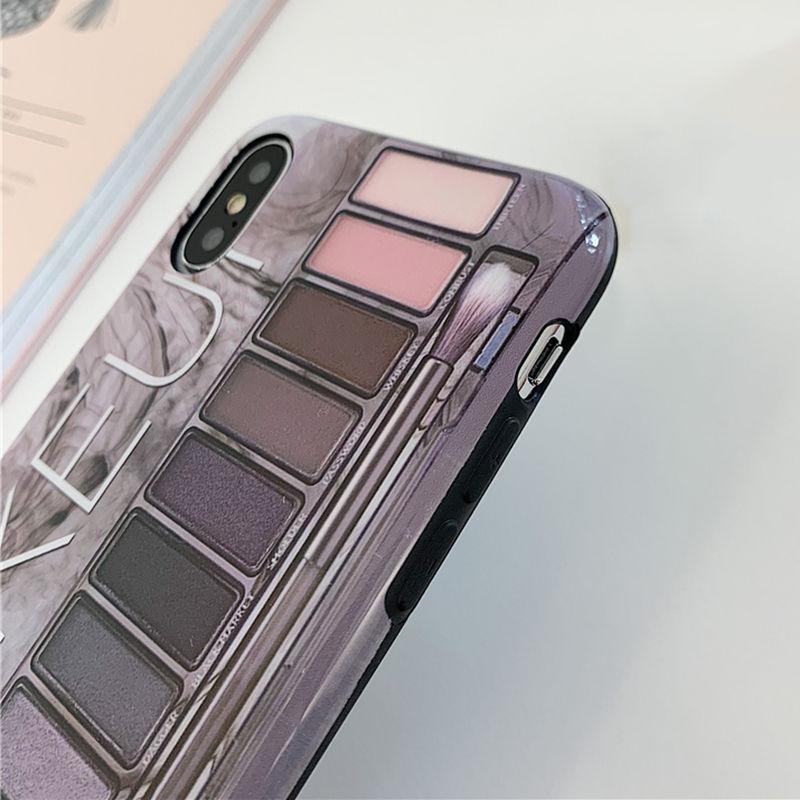 Makeup Eyeshadow Palette phone Case For iphone 11 11 Pro XS Max XR X XS 6 6s 7 8 plus glossy soft silicone Protection Back cover - TRIPLE AAA Fashion Collection