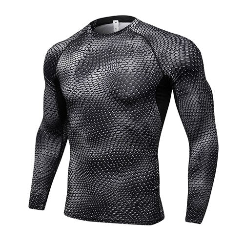 Long Sleeve Sport Shirt Men Quick Dry Running T-shirts Gym Clothing Fitness Top Crossfit T Shirt - TRIPLE AAA Fashion Collection