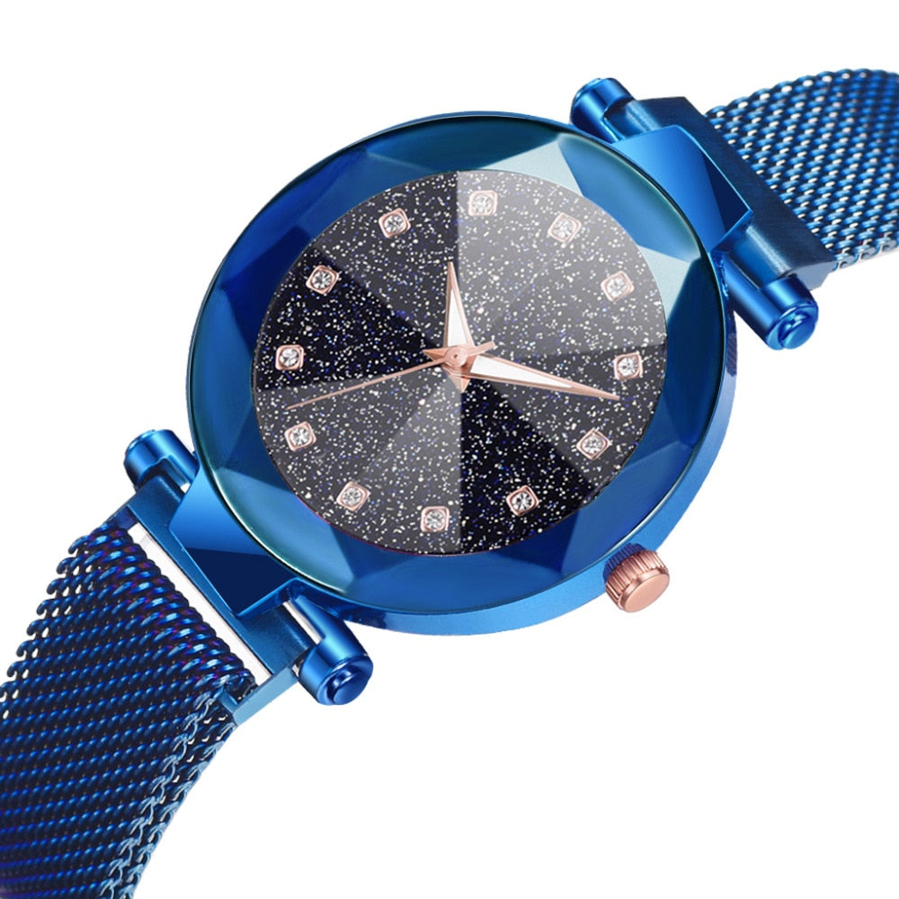 Ladies Magnetic Starry Sky Clock Luxury Women Watches Fashion Diamond Female Quartz Wristwatches Relogio Feminino Zegarek Damski - TRIPLE AAA Fashion Collection