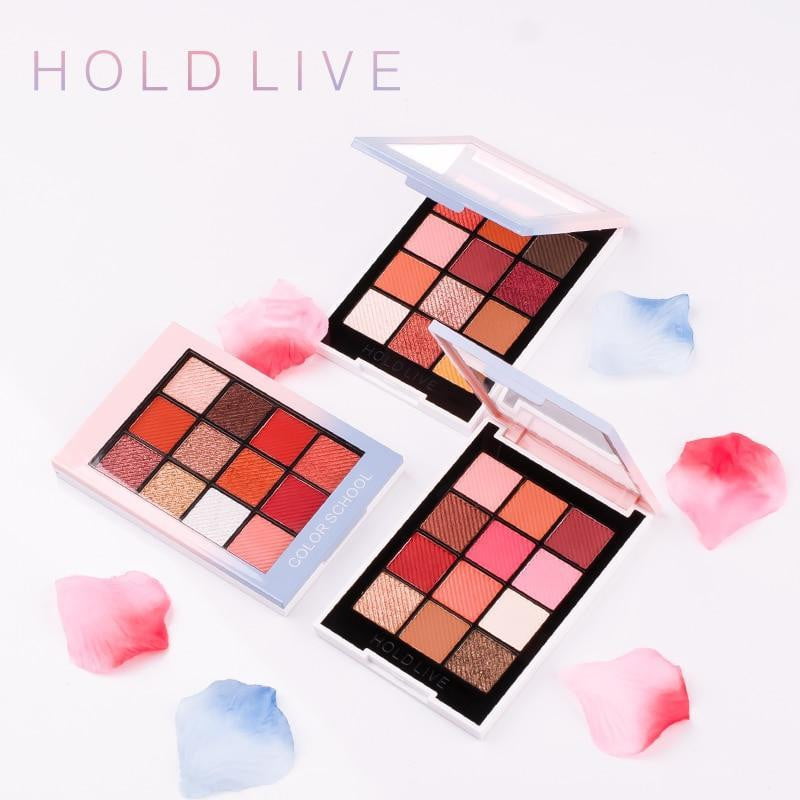 HOLD LIVE Color Focus Charm Shaow Eye Shadow Palette 12 Colors Matte Glitter Eyeshadow Palettes Pigment Nude Shadows Makeup Set - TRIPLE AAA Fashion Collection