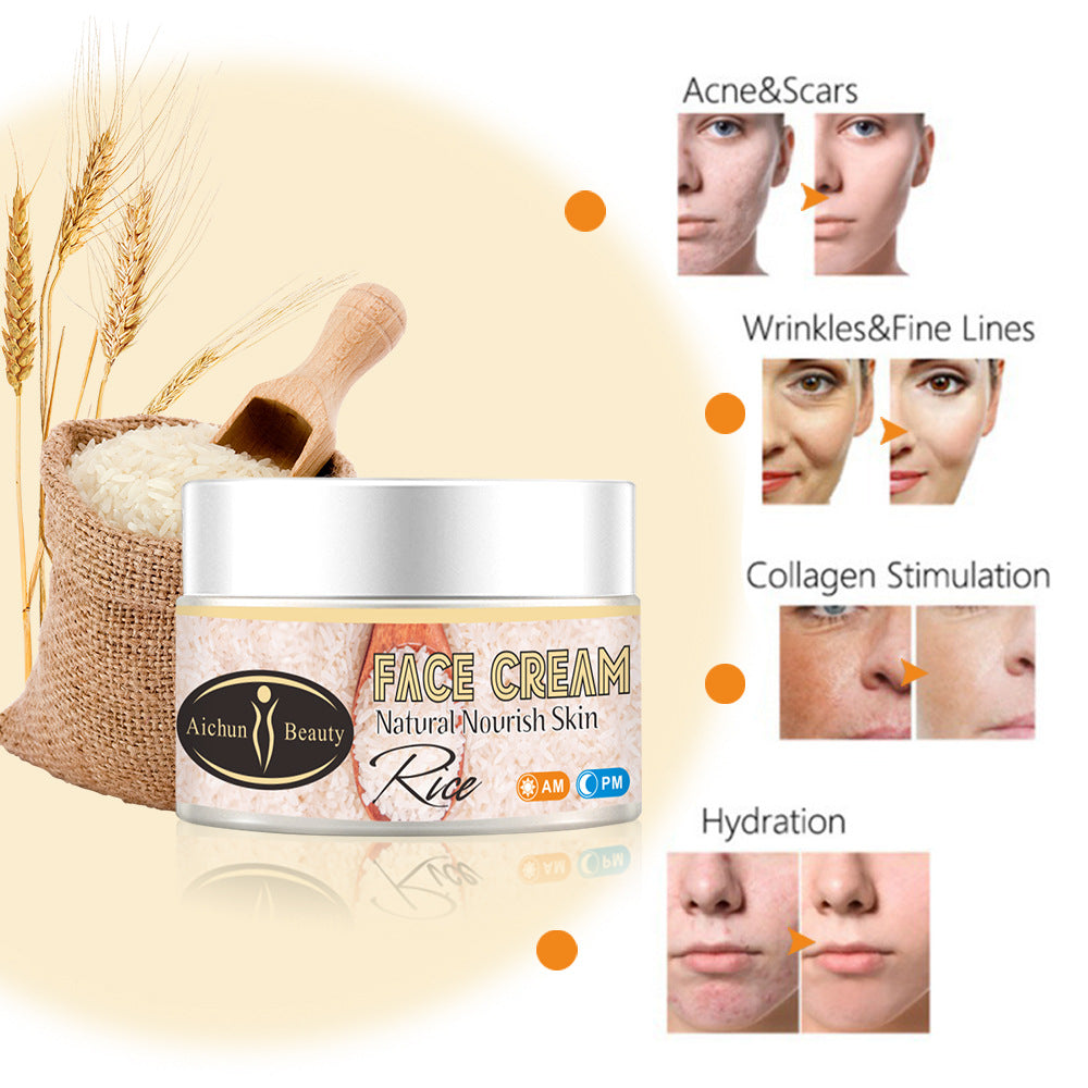 Rice Cream Skin Moisturizing Brightening Moisturizing 50g Cream Skin Care Products