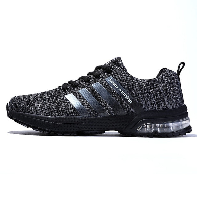 Running Shoes Men Adult Breathable Mehs Sport Shoes Athletic Walking Jogging Fitness Lace-up Couple Sneakers - TRIPLE AAA Fashion Collection