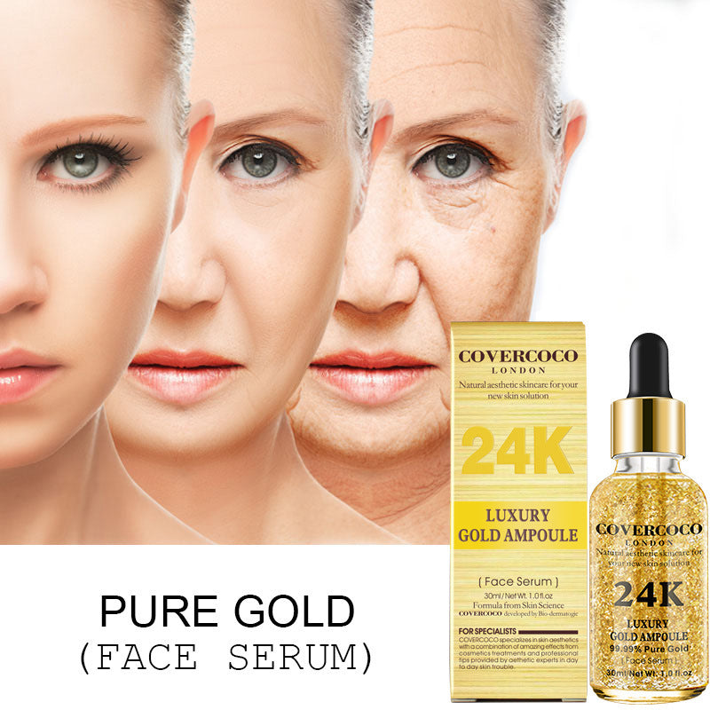 24K Serum Facial Complexion Brightening Moisturizing Skin 30ml Essence Facial Serum