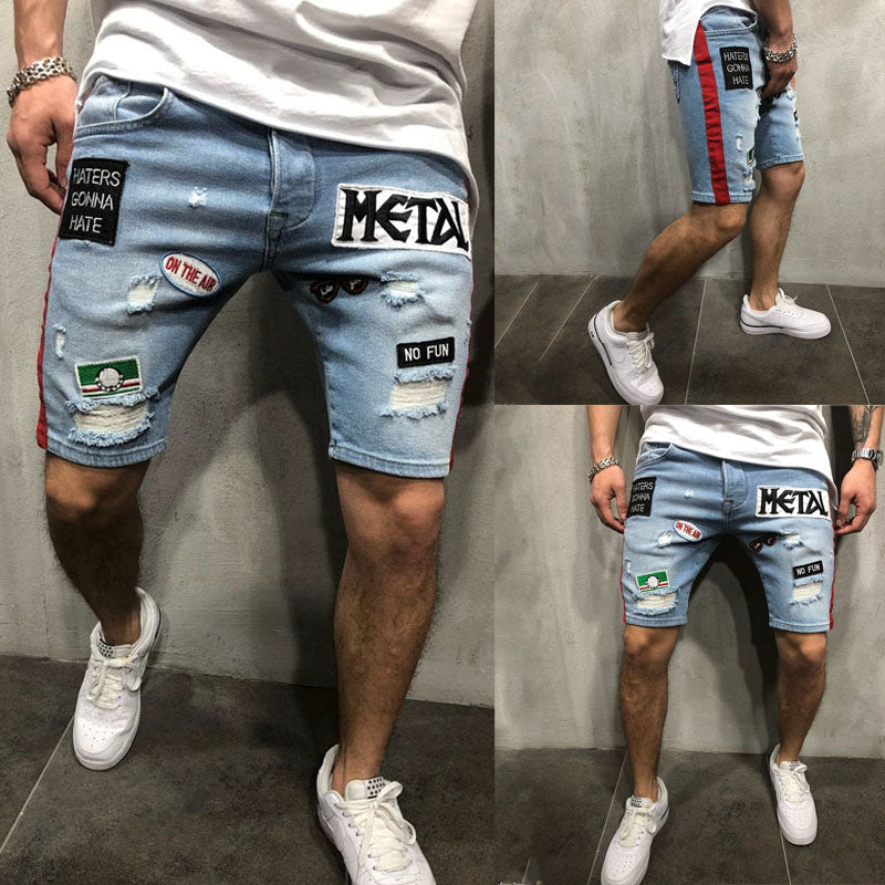 Men Cool Denim Summer Hot Sale Cotton Casual Men Short Pants Brand Clothing Shorts Camo Mens Denim Shorts - TRIPLE AAA Fashion Collection
