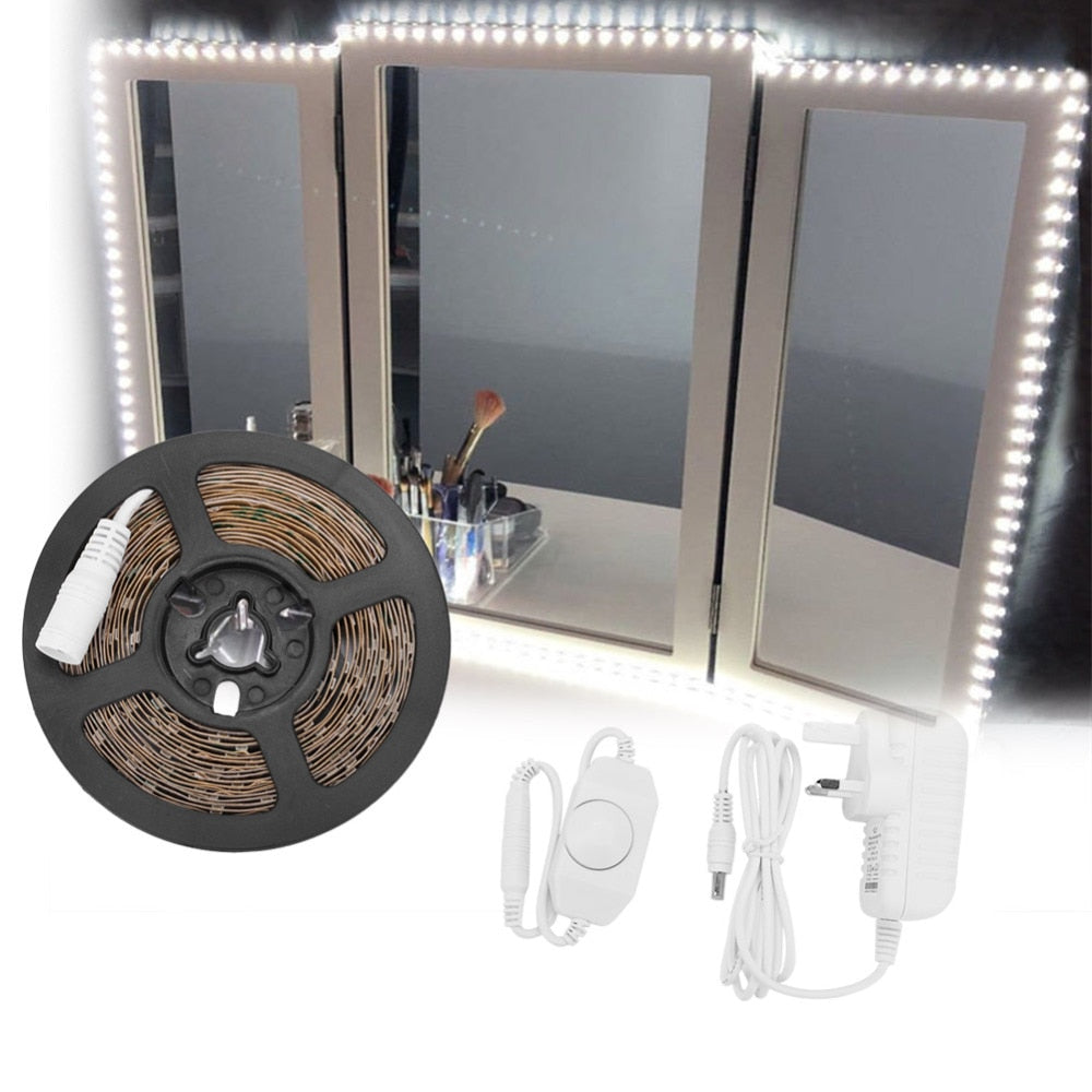 Cosmetic Mirror 3 Types 13ft SMD 240 LED Makeup Mirror Strip Bar Vanity Mirror Makeup Lamp Flexible Strip Light Kit - TRIPLE AAA Fashion Collection