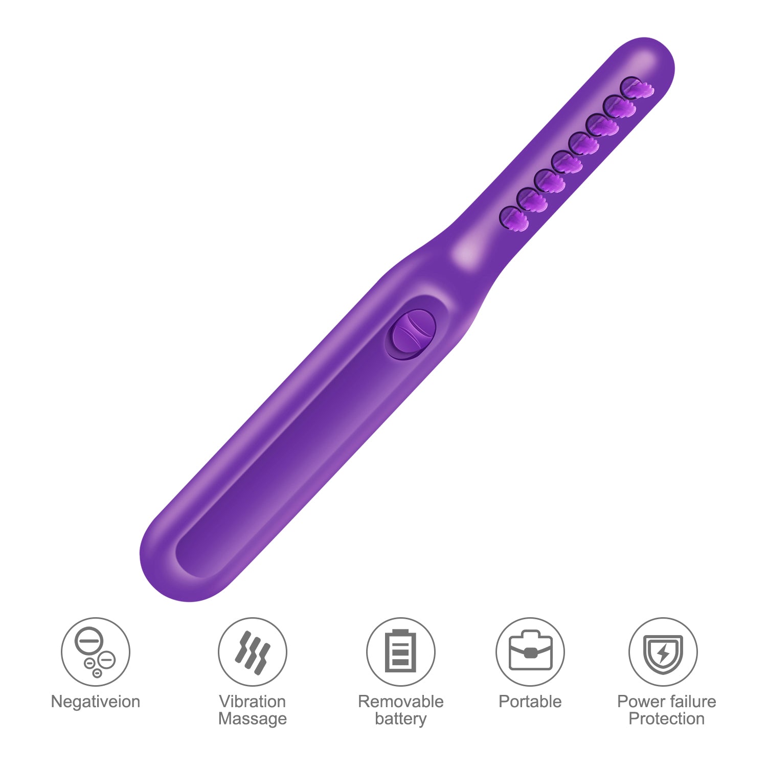 Portable Electric Detangling Wet or Dry Tame The Mane Electric Detangling Brush with Brush Cover, Adults & Kids - TRIPLE AAA Fashion Collection