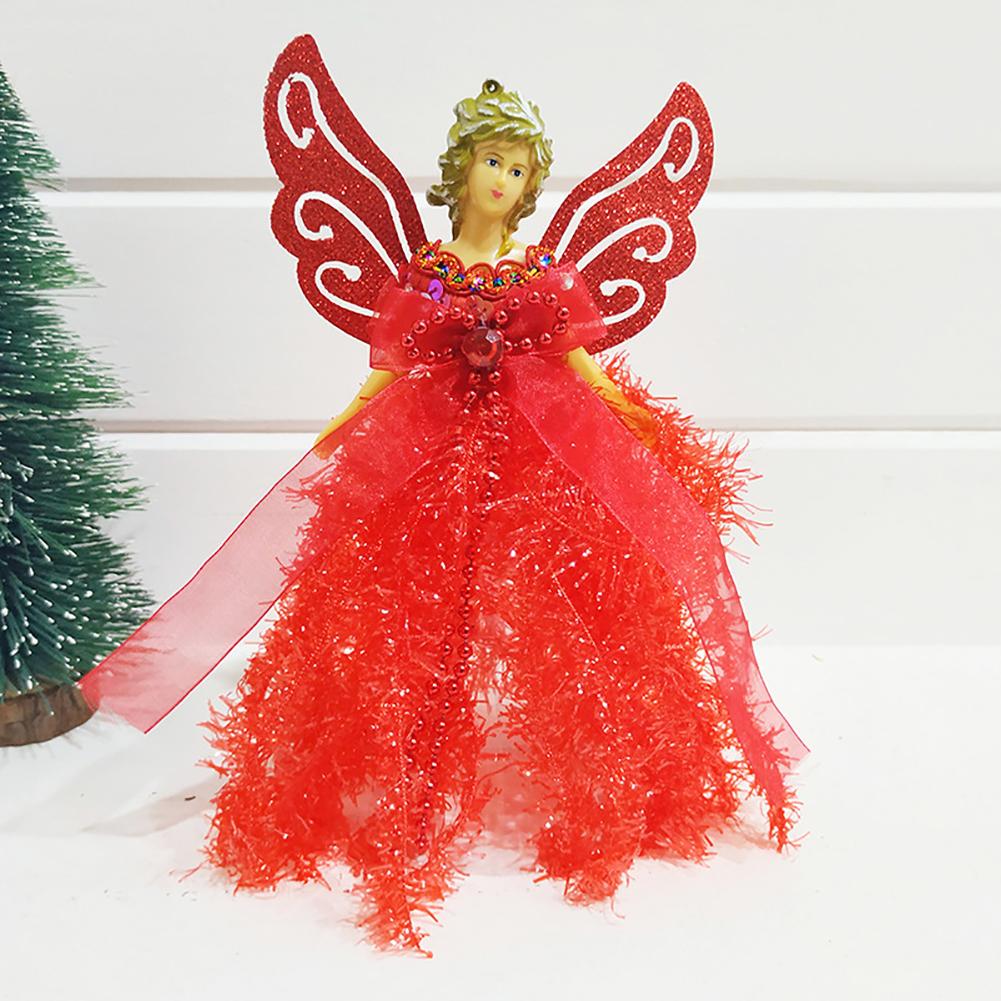 Mini Angel Christmas Tree Pendant With Silver Wings For Christmas Decorations Xmas Tree Ornament Christmas Decoration