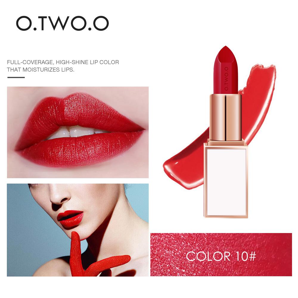 O.TWO.O 24 Colors Soft Cream Lip Stick Moisturizer Long Lasting Makeup Water proof lipstick - TRIPLE AAA Fashion Collection