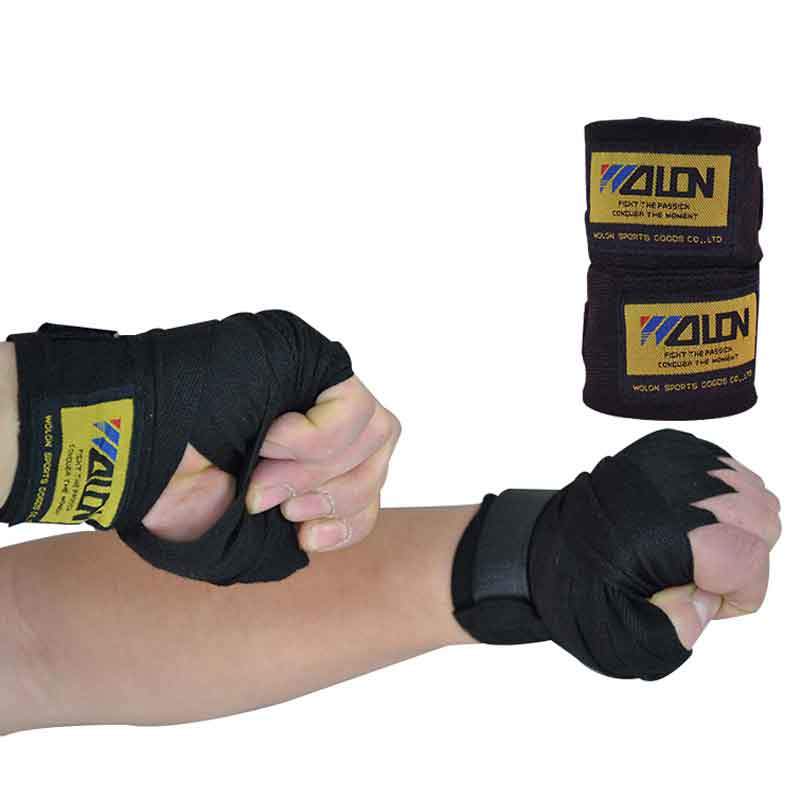 Aolikes 2pcs/roll Width 5cm Length 2.5M Cotton Sports Strap Boxing Bandage Sanda Muay Thai MMA Taekwondo Hand Gloves Wraps Boxeo