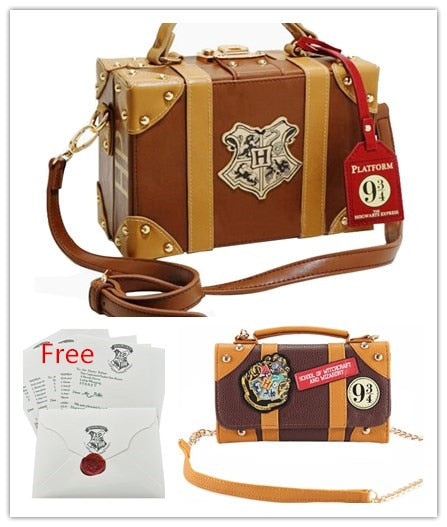 Women 9 3/4Bag PU School Badge Wallet Package Collectibles Newt Shoulder Bag - TRIPLE AAA Fashion Collection