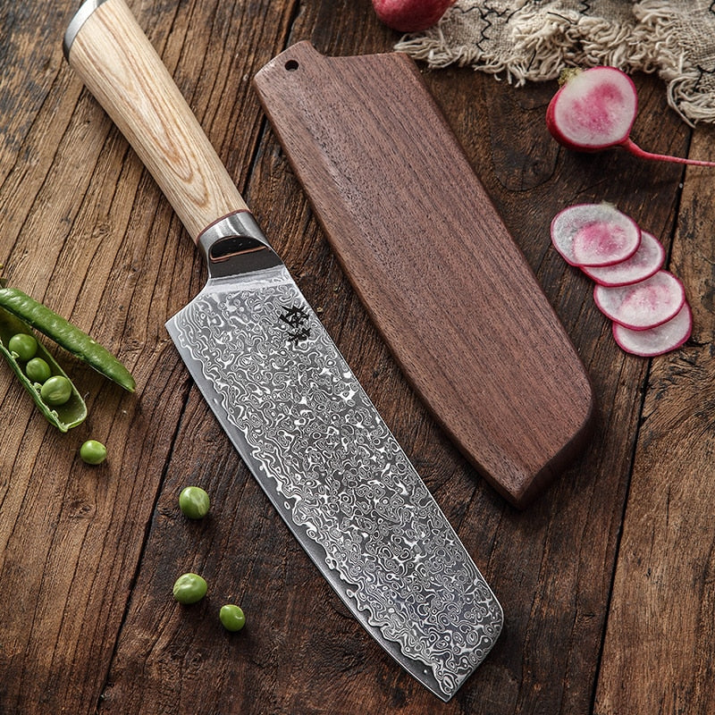 67-layer steel V gold 10 Damascus kitchen knife chef Knives Gyuto Santoku Cleaver Paring Steak Slicing Utility Boning Salmon - TRIPLE AAA Fashion Collection