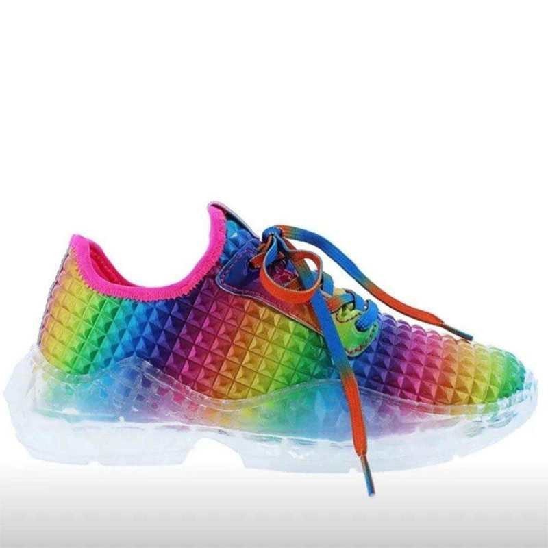 Women Colorful Cool Sneaker Ladies Lace Up Vulcanized Shoes Casual Female Flat Comfort Walking Shoes Woman 2020 Fashion - TRIPLE AAA Fashion Collection