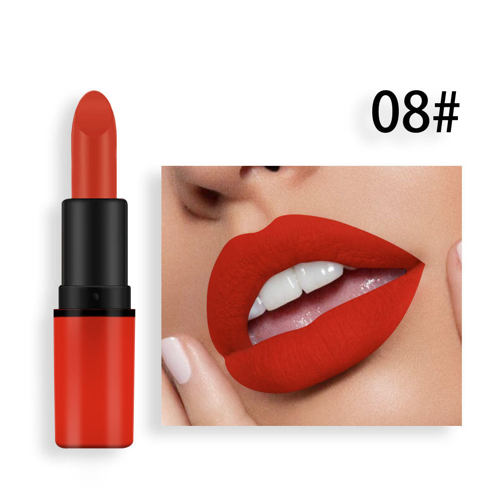 Matte Lipstick Bean Paste Plum Color Sexy Red Nude Beige Brown Red Bullet Lipstick