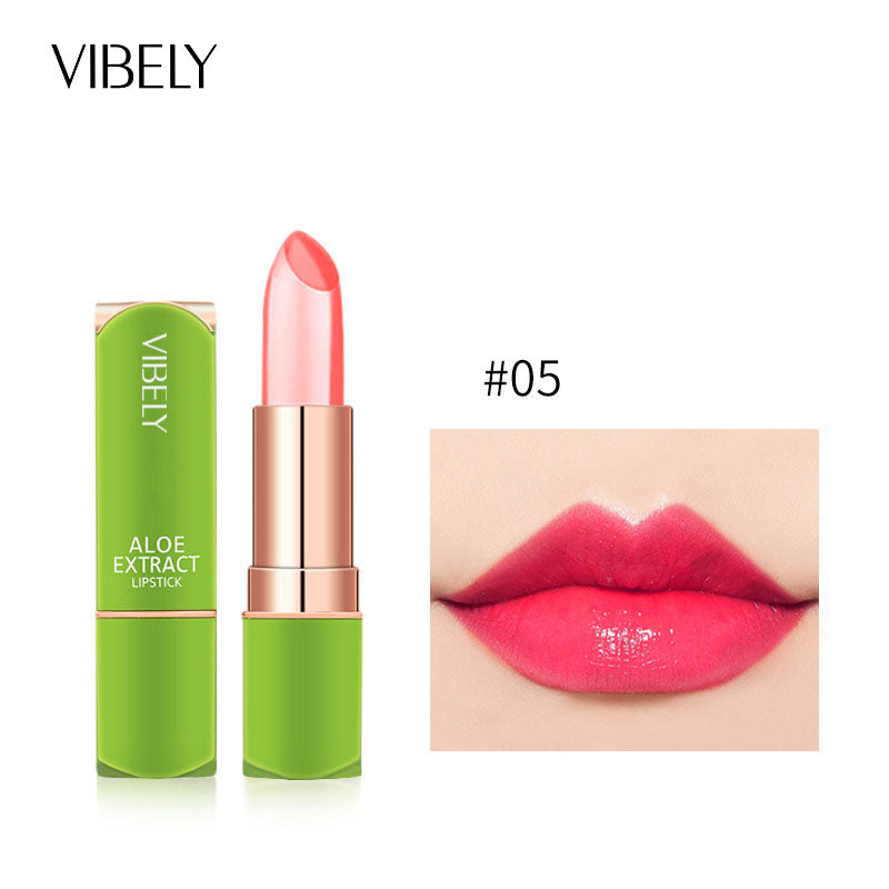 VIBELY Aloe Vera Moisturizing Moisturizing Warm Color Jelly Lipstick Lip Gloss Lip Care Lip Care Lip Balm Makeup